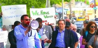 belmont park protest