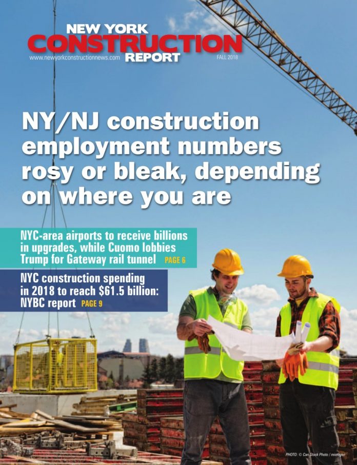 New york construction report cover fall 2018