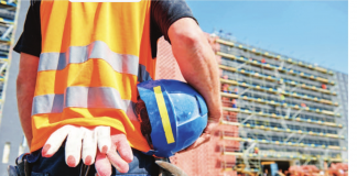 stock image worker at site