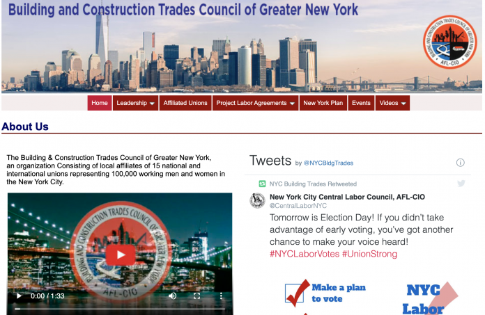 building construction trades council webste