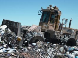 construction waste stock image