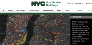 NYC sustainable buildings website