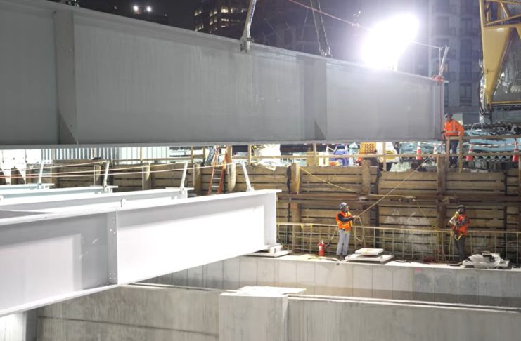 Port Authority begins steel installation for Midtown Bus Terminal deck-overs, marking major construction milestone